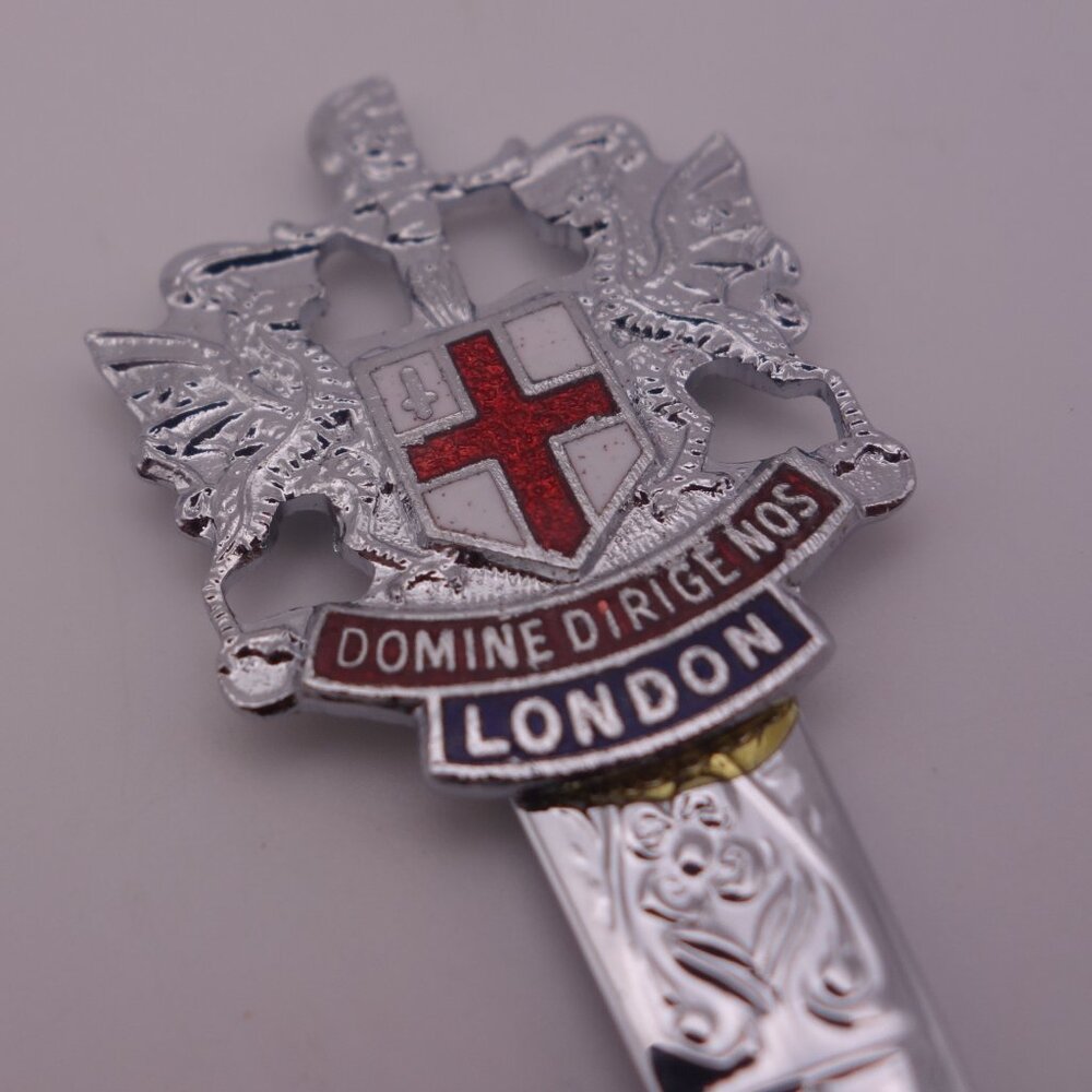 Domine Dirige Nos London Reg Bilchrouz Sheffield England Souvenir Spoon